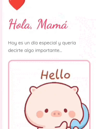 Feliz día de la Madre